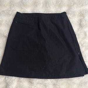 Patagonia Black A-Line Mini Skirt with Slit